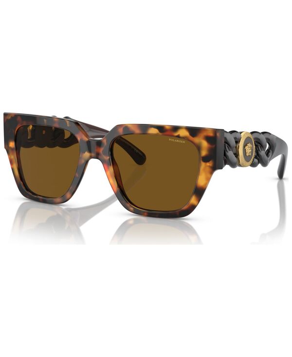 ヴェルサーチ レディース 佩び物 サングラス・アイウェア Versace Women\u0027s Polarized Sunglasses VE440953-P Havana