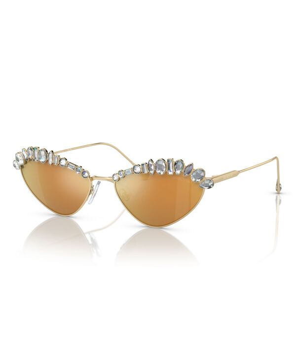 スワロフスキー レディース アクセサリー サングラス・アイウェア Swarovski Women'sunglasses Mirror SK7009 Pale Gold ゴールド