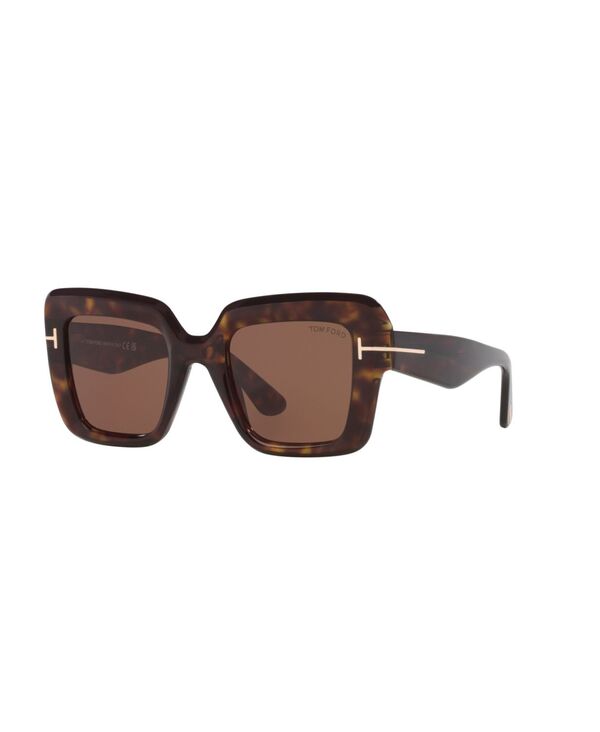 トム・ジェラルド・r・フォード レディース 付属物 サングラス・アイウェア Tom Ford Women\u0027square Sunglassesme TR001880 Tortoise Brown 赤銅色