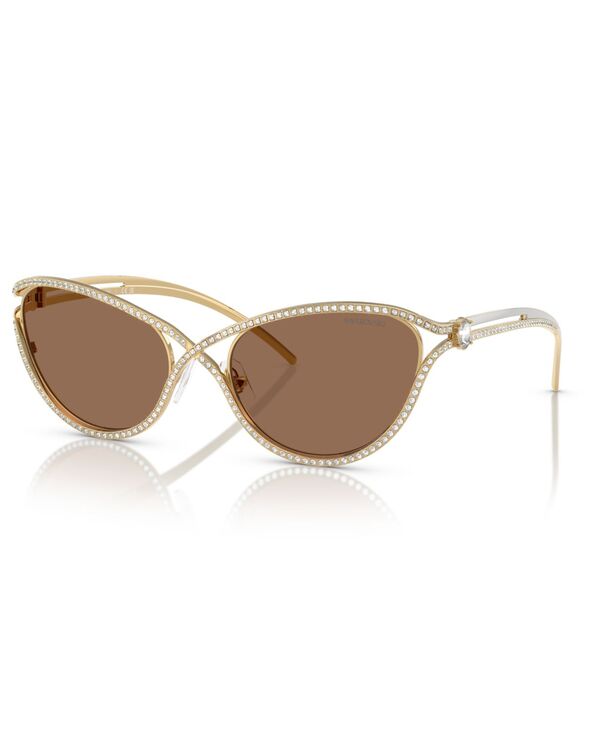スワロフスキー レディース 添え物 サングラス・アイウェア Swarovski Women\u0027sunglassesK7025 Gold ゴールド