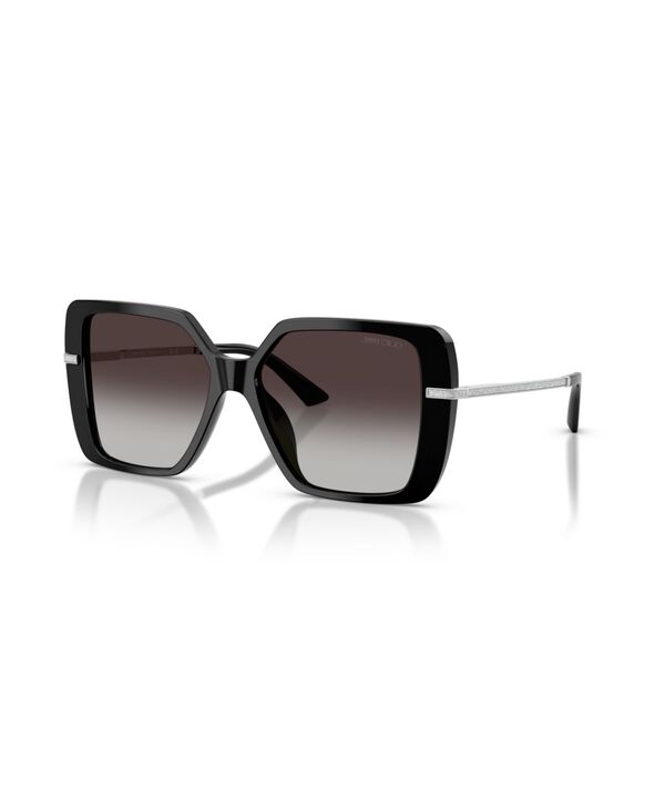 ジミーチュー レディース 佩び物 サングラス・アイウェア Jimmy Choo Women\u0027square Sunglasses JC5048JU Black 黒いこと