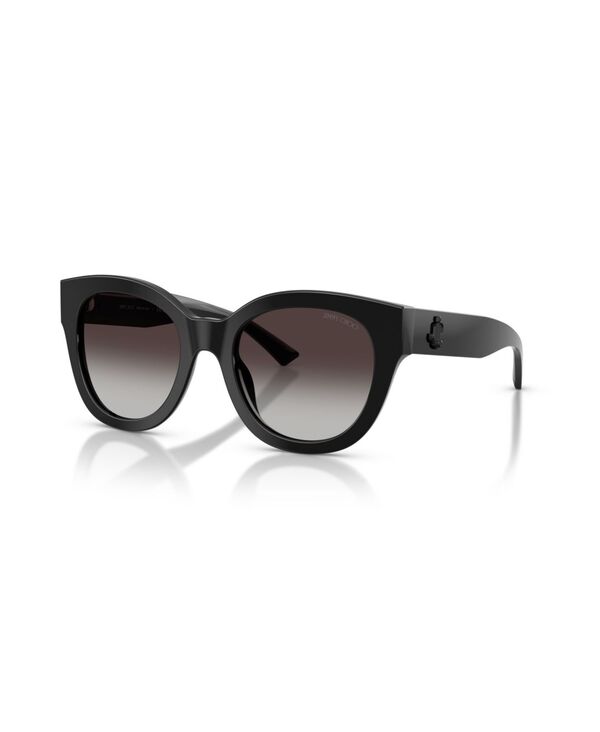 ジミーチュー レディース 佩び物 サングラス・アイウェア Jimmy Choo Women\u0027s Round Sunglasses JC5053 Black 黒いこと
