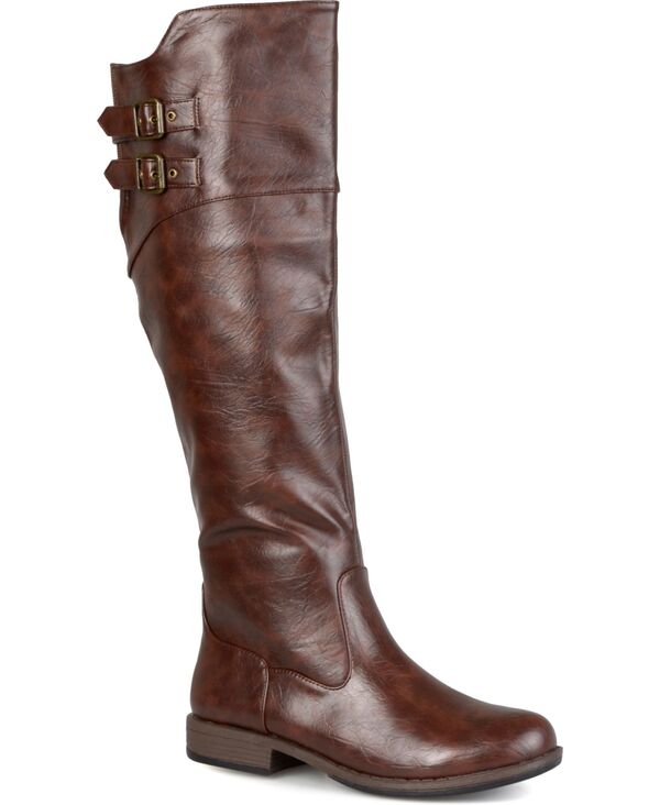 ジュルネ コレクション レディース シューズ ブーツ・レインブーツ Journee Collection Women's Tori Regular Wide Calf. & Extra Wide Calf Boot Brown ブラウン