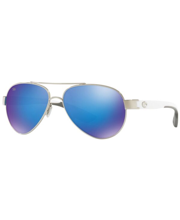 コスタデルマール レディース 佩び物 サングラス・アイウェア Costa Del Mar Women\u0027s Polarized Sunglasses CDM LORETO 57 GREY/ BLUE MIRROR 薄墨色