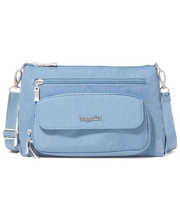 バッガリーニ レディース 御徒面子 Baggallini Women\u0027s Original RFID Everyday Crossbody Bag Cornflower