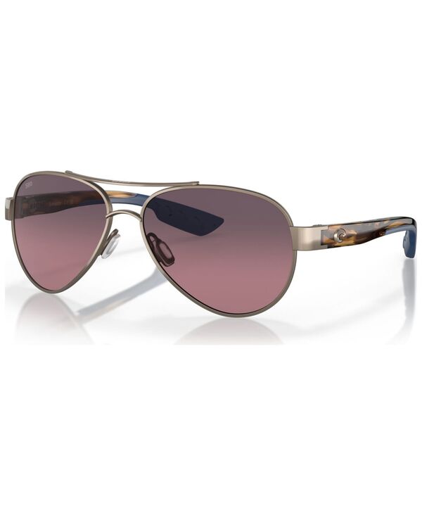 コスタデルマール レディース アクセサリー サングラス・アイウェア Costa Del Mar Women's Polarized Sunglasses Loreto Golden-Tone Pearl パール