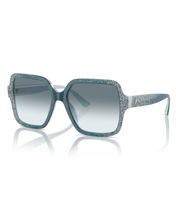 ジミーチュー レディース 付属物 サングラス・アイウェア Jimmy Choo Women\u0027sunglasses JC5005 Blue Gradient Glitter 青碧
