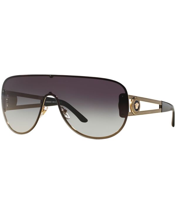 ヴェルサーチ レディース 付属品 サングラス・アイウェア Versace Sunglasses VE2166 GOLD LIGHT/GREY GRADIENT 薄墨色