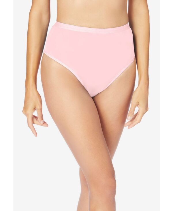 コンフォート チョイス レディース アンダーウェア パンツ コットン Comfort Choice Women's Hi-Cut Cotton Brief 5-Pack Basic pack