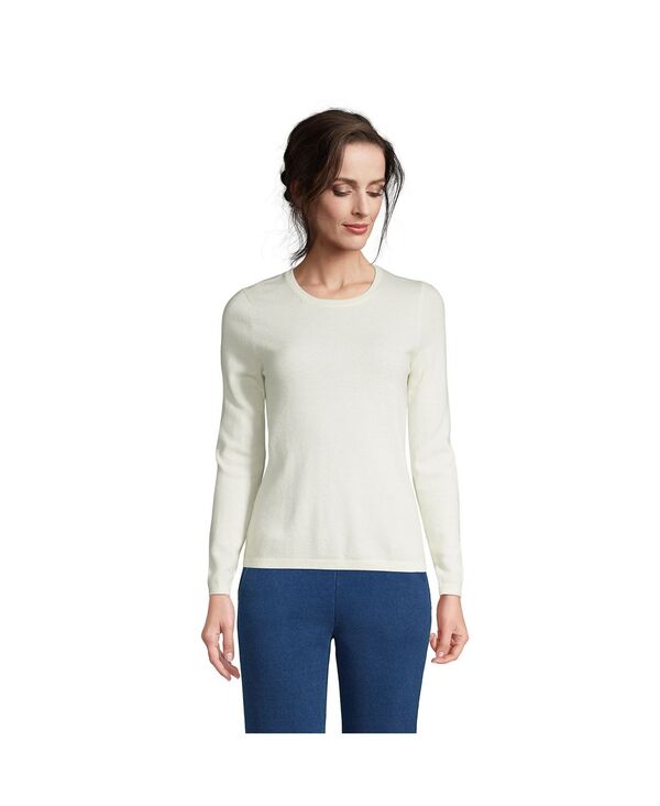 ランズエンド レディース アウター ニット・セーター Lands' End Women's Cashmere Sweater Fresh ivory アイボリー