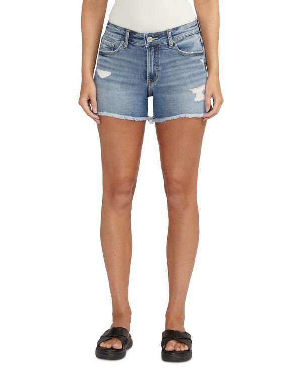 シルバー ジーンズ レディース ボトムス ハーフパンツ・ショーツ ショートパンツ Silver Jeans Co. Women's Mid-Rise Suki Shorts Indigo インディゴ