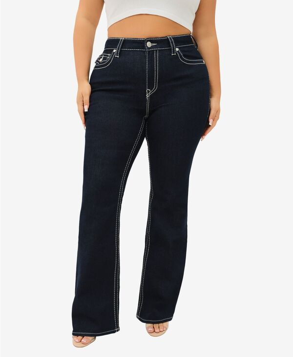トゥルーレリジョン レディース ボトムス カジュアルパンツ ブーツカット プラスサイズ ブーツ ジーンズ True Religion Plusize Becca Bootcut Mid Rise Jeans Body Rinse