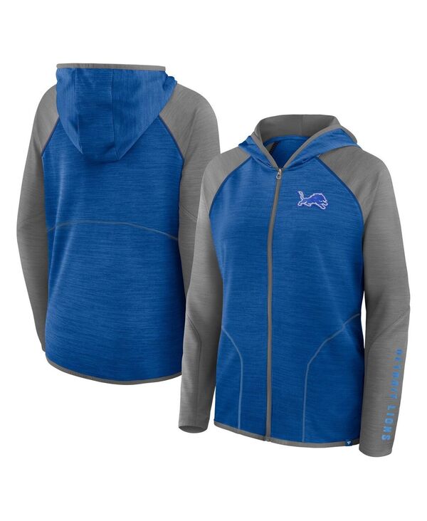 ファナティクス レディース アウター パーカー・スウェット プラスサイズ Fanatics Women's Blue Detroit Lions Plusizend Around Pass Full-Zip Hoo
2000
die Blue Gray グレー