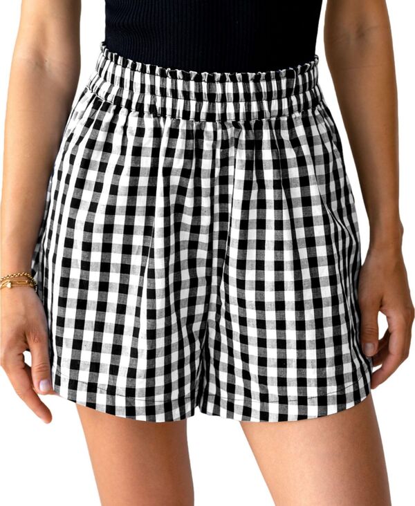 カップシー レディース ボトムス ハーフパンツ・ショーツ ギンガムチェック ショートパンツ ギンガム Cupshe Women's Dandelion Days Gingham Shorts Black ブラック