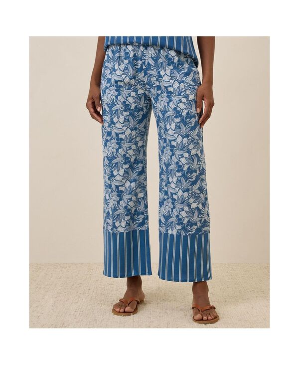 パクト レディース アンダーウェア ナイトウェア コットン Pact Women's Organicotton Staycation Sleepant Isle stripes ストライプ|ReVida 店