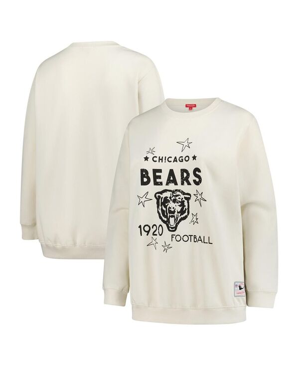 ファナティクス レディース アウター パーカー・スウェット 足し加える大きさ プルオーバー Fanatics Women\u0027s Cream Chicago Bears Plusize Shooting Star Pullover Sweatshirt Cream 皮膚軟化剤