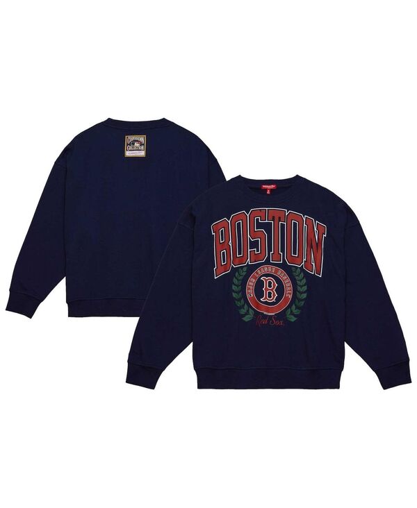 ミッチェル\u0026ネス レディース アウター パーカー・スウェット プルオーバー ロゴタイプ Mitchell \u0026 Ness Women\u0027s Navy Boston Red Sox Logo Lt 2.0 Pullover Sweatshirt Navy 米国海軍