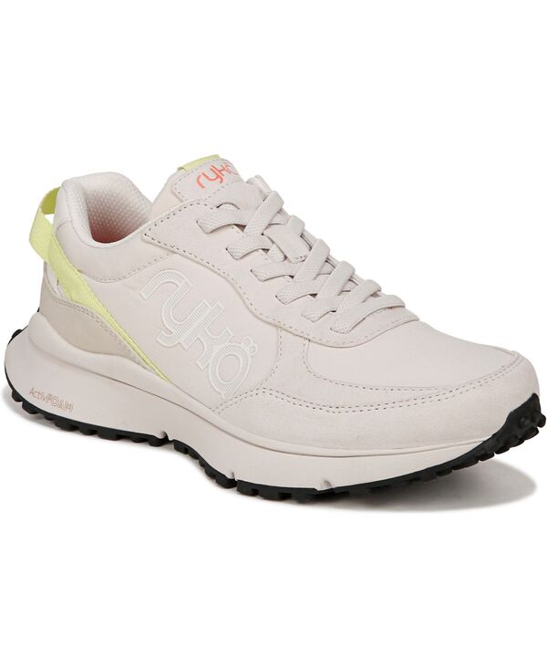 ライカ レディース シューズ スニーカー Ryka Women's Jog On Slip On Bungee Sneakers Beige Fabric/Faux Suede ベージュ