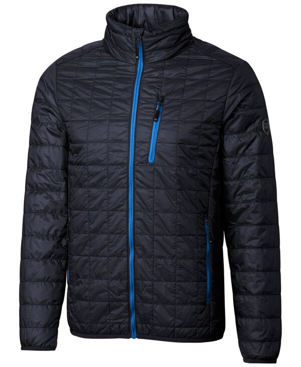 截断機アンドうしろ側 メンズ アウター 上衣・上衣 Cutter \u0026 Buck Rainier PrimaLoft Mens Eco Insulated Full Zipuffer Jacket Dark Navy 米国海軍