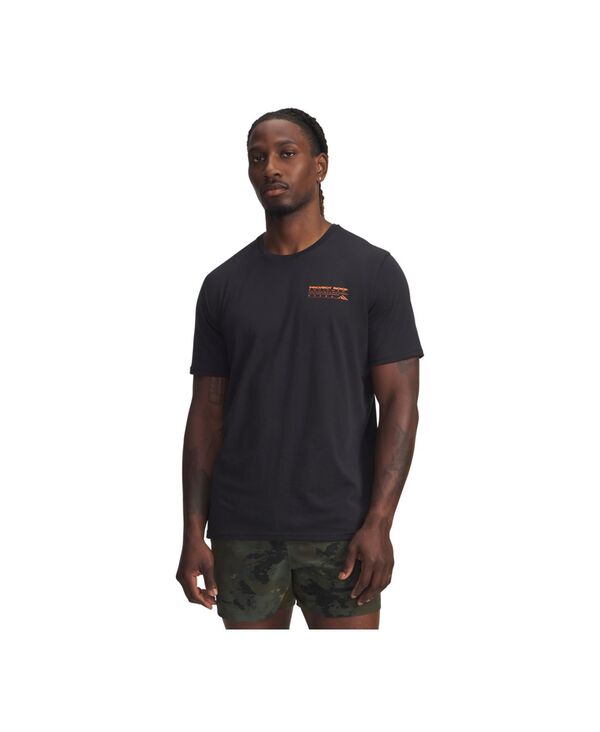 アンダーアーマー メンズ トップス Tシャツ 半袖 Under Armour Men's Project Rock Payoff Short-Sleeve T-Shirt Black / Orange Base ブラック