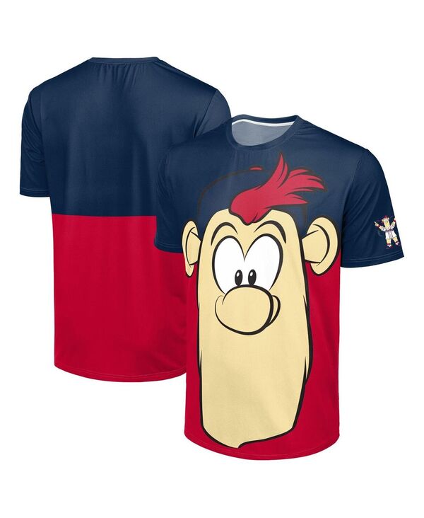 フォコ メンズ トップス Tシャツ ロゴ FOCO Men's Navy/Red Atlanta Braves Big Logo Mascot-Shirt Navy Red ネイビー 10,715円