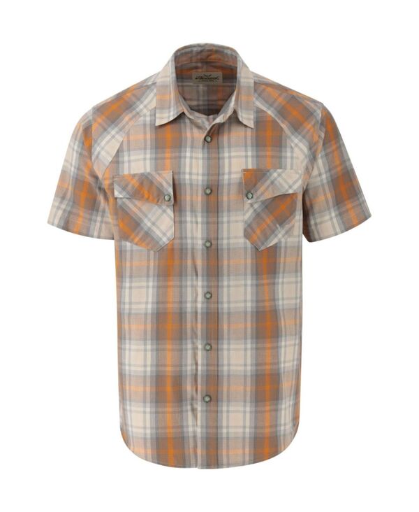 ソログッド メンズ トップス シャツ トール Thorogood Big & Tall Western Short Sleeve Snap Up Shirt Glacier point sunrise plaid チェック