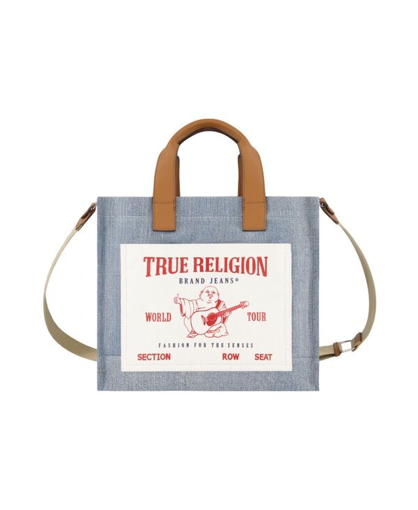 トゥルーレリジョン レディース 御徒面子 True Religion Women\u0027s medium Pocketote Bag Denim ジーンズ