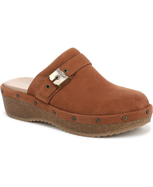 ドクター・ショール レディース シューズ サンダル Dr. Scholl's Women's Original Flex Clog Round Toe Shoes Honey Brown Suede ブラウン