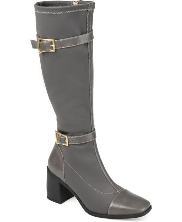 ジュルネ コレクション レディース シューズ ブーツ・レインブーツ Journee Collection Women's Gaibree Regular Wide Calf & Extra Wide Calf Knee High Boots Gray グレー｜ReVida 店