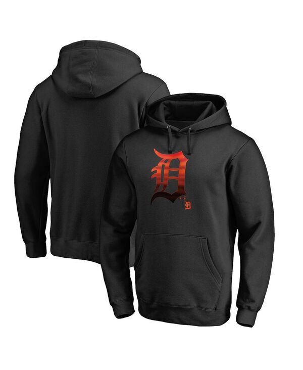ファナティクス メンズ アウター パーカー・スウェット Fanatics Men's Black Detroitigers Midnight Mascot Pullover Hoodie Black ブラック
