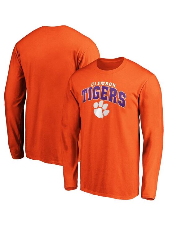 ファナティクス メンズ トップス Tシャツ Fanatics Men's Orange Clemson Tigersteady Long Sleeve T-Shirt Orange オレンジ