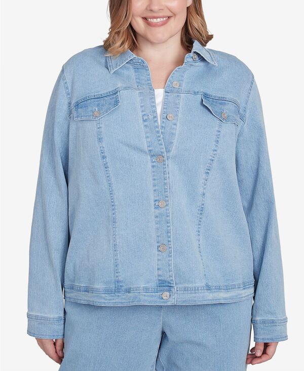 アルフレッド ダナー レディース アウター ジャケット・ブルゾン プラスサイズ デニム Alfredunner Plusize Classic Fit Denim Jacket Light Denim デニム