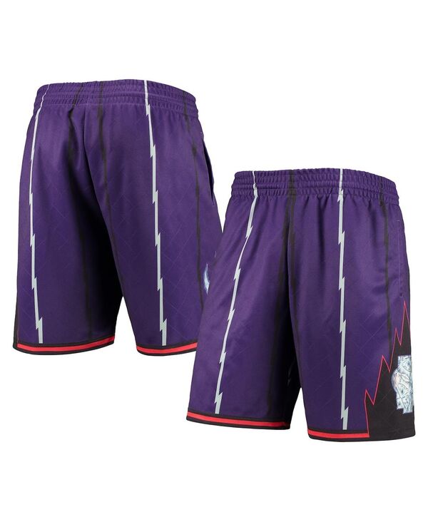 ミッチェル&ネス メンズ ボトムス ハーフパンツ・ショーツ ショートパンツ Mitchell & Ness Men's Purple Toronto Raptors 1998 Hardwood Classics 75th Anniversary Swingman Shorts Purple パープル