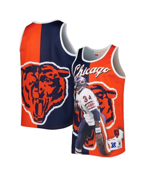 ミッチェル\u0026ネス メンズ トップス 貯蔵タンクいの一番 グラフィック Mitchell \u0026 Ness Men\u0027s Walter Paytonavy Orange Chicago Bears Retired Player Graphic Tank Top Navy Orange 米国海軍