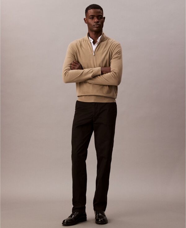 カルバンクライン メンズ ボトムス カジュアルパンツ Calvin Klein Men'straight-Fit Chino Pants Black ブラック｜ReVida 店