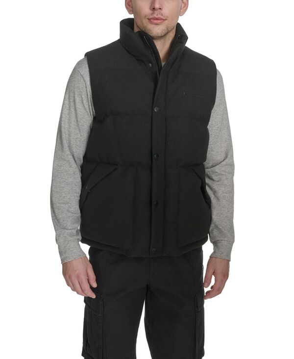 チャンピオン メンズ アウター ジャケット・ブルゾン キルティング ベスト Champion Men's Quilted Stand-Collar Vest Black ブラック
