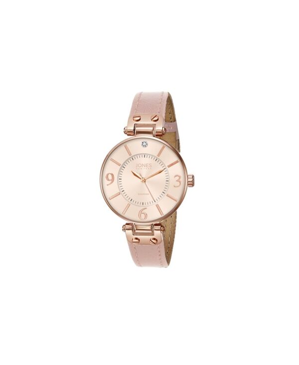 ジョーンズニューヨーク レディース アクセサリー 腕時計 Jones New York Women's Blush Silicone Strap Watch 34mm Rose Gold-Tone Blush ブラッシュ|ReVida 店