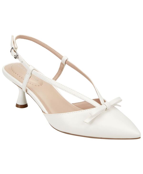 バンドリーノ レディース シューズ パンプス ヒール Bandolino Women's Macruz Slingbackitten Heel Pumps Chalk White ホワイト