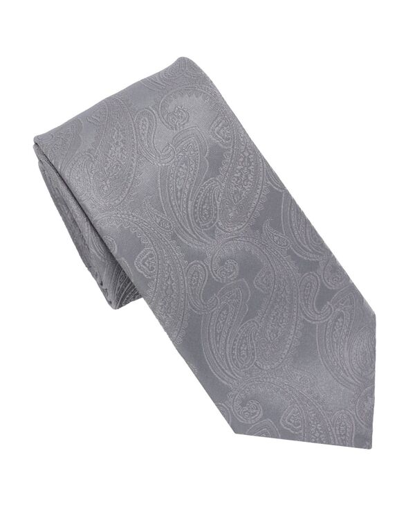 カール ラガーフェルド メンズ アクセサリー ネクタイ KARLAGERFELD PARIS Men's Glen Plaid Pattern Classic Tie Silver シルバー
