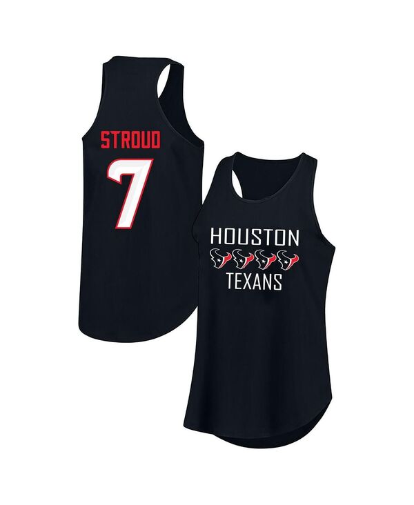 ファナティクス レディース トップス タンクトップラスサイズ Fanatics Women's C.J. Stroud Navy Houston Texans Plusize Name Number Tank Top Navy ネイビー