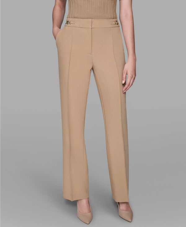 カール ラガーフェルド レディース ボトムス カジュアルパンツ アンクル KARLAGERFELD PARIS Women's Invisible Zipper Wide-Leg Ankle Pants Cartouche 16,410円