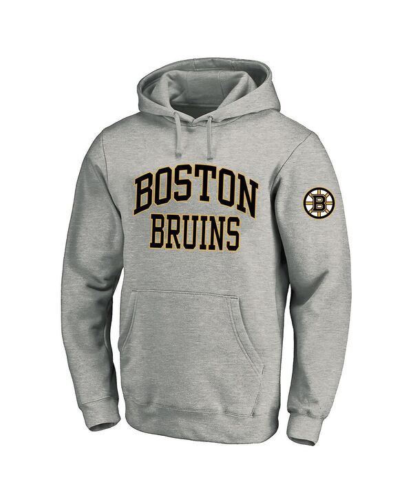 ファナティクス メンズ アウター パーカー・スウェットール フリース Fanatics Men's Heather Gray Boston Bruins Big Tall Fleece Pullover Hoodie Heather Gray グレー｜ReVida 店 18,801円