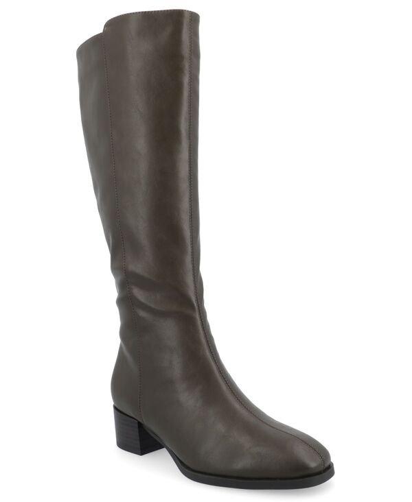 ジュルネ コレクション レディース シューズ ブーツ・レインブーツ Journee Collection Women's Devri Regular Wide Calf & Extra Wide Calf Knee High Boots Olive オリーブ|ReVida 店