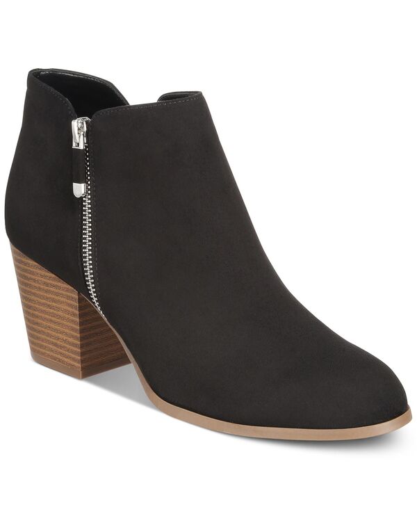 スタイルアンドコー レディース シューズ ブーツ・レインブーツ アンクル Style & Co Women's Masrinaankle Booties Black Microsuede ブラック