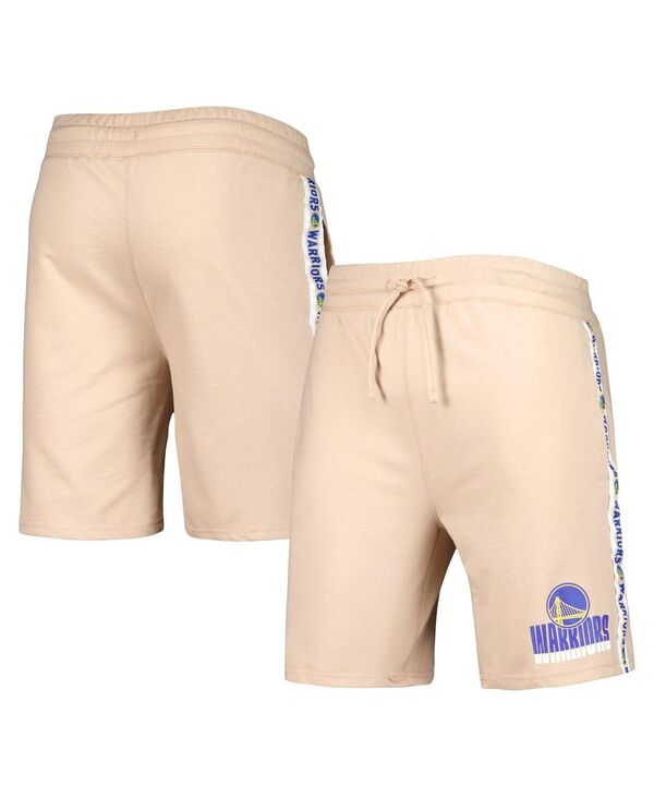コンセプツ スポーツ メンズ ボトムス ハーフパンツ・ショーツ ショートパンツ Conceptsport Men's Tan Golden State Warriors Team Stripe Shorts Tan タン