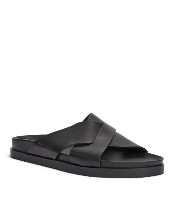ブルーノマグリ メンズ シューズ サンダル なめし革 Bruno Magli Men\u0027s Bologna Leather Crisscrossandals Black 黒いこと