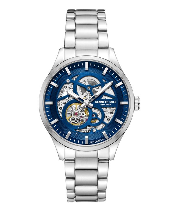 ケネスコール メンズ アクセサリー 腕時計 Tシャツ Kenneth Cole New York Men's Automatic Silver Stainlessteel Watch 42MM Silver シルバー