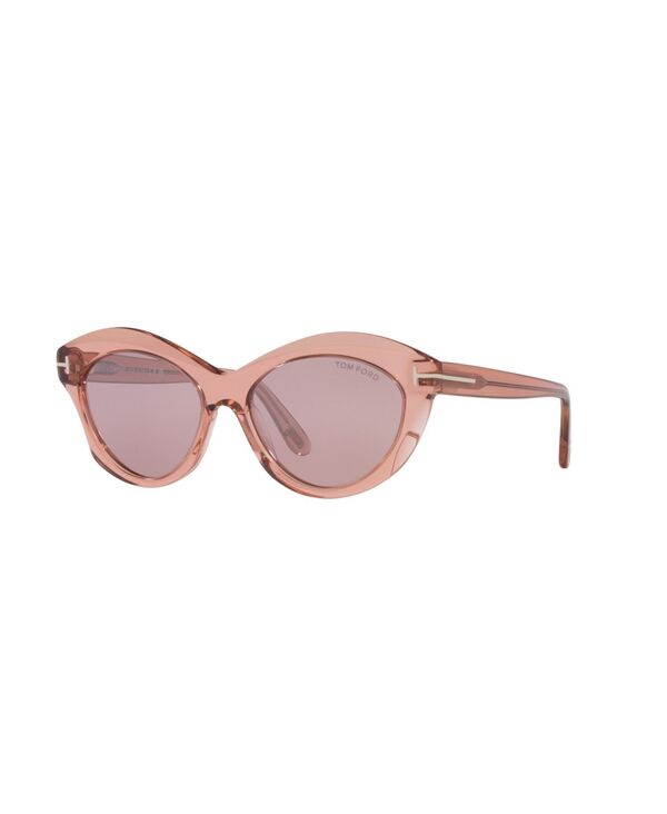 トム・ジェラルド・r・フォード レディース 付属品 サングラス・アイウェア Tom Ford Women\u0027sunglasses Toni TR001841 Pink Shiny Violet サクラ色