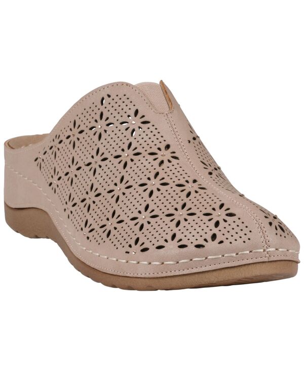 ジーシーシューズ レディース サンダル GC Shoes Women's Vale Wedge Mules Pink ピンク｜ReVida 店