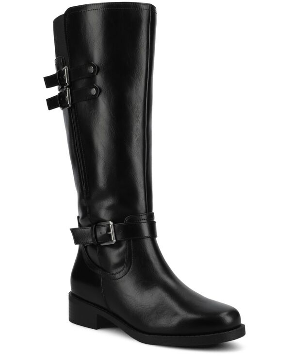 ジュルネ コレクション レディース シューズ ブーツ・レインブーツ Journee Collection Women'sonny Round Toe Regular Wide Calf & Extra Wide Calf Casual Boots Black ブラック